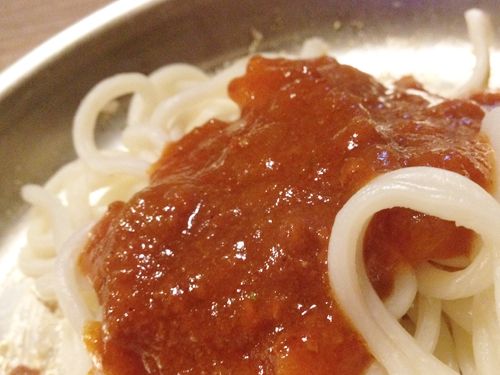 6年4組 ソフト麺 with ミートソース