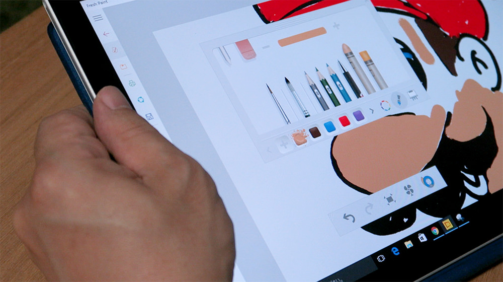 Surface Pro 4「Fresh Paint」でうろ覚えマリオ