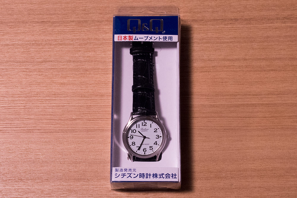 シンプルで文字盤が見やすい1,000円の腕時計「Falcon VK60-852」買った レビュー